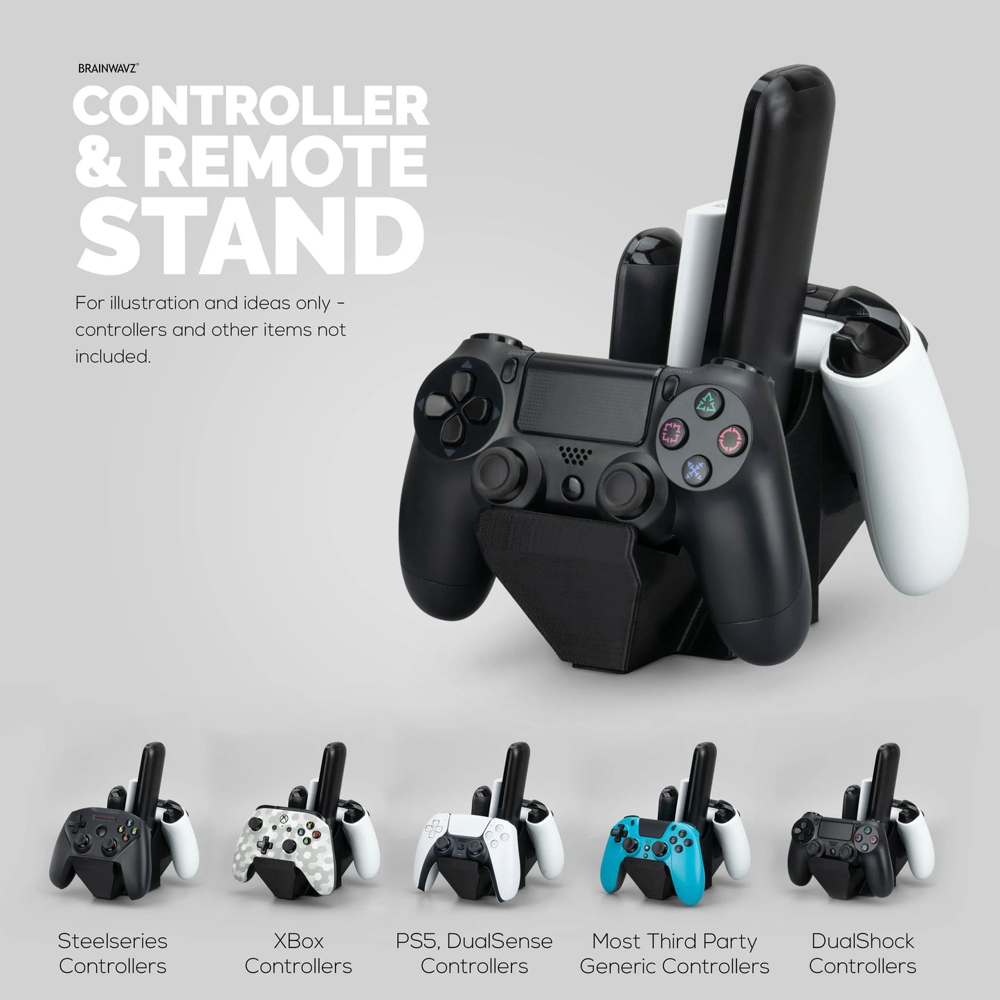 DUAL GAME CONTROLLER HOLDER